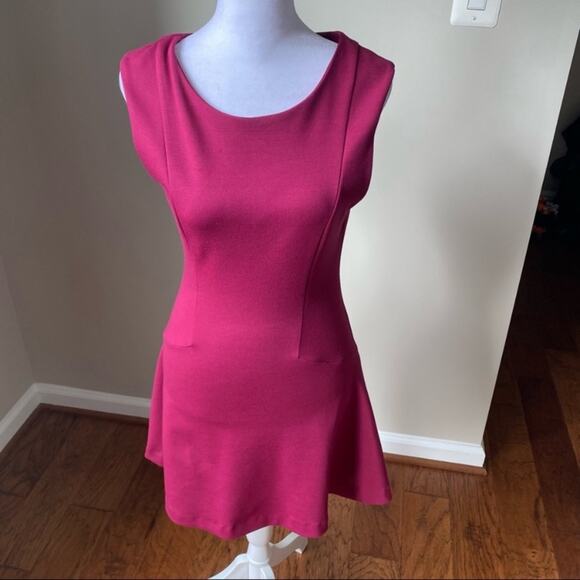 FREE PEOPLE Cha Cha Fuschia Skater Dress - Picture 8 of 8